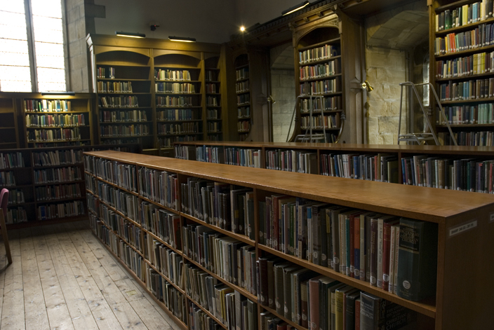 Today, part of the Cathedral Library, the Dormitory houses a reading room, and open stack shelves, where the Cathedral's less valuable collections are kept.